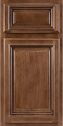Cabinets with Coronet chocolate Finishes